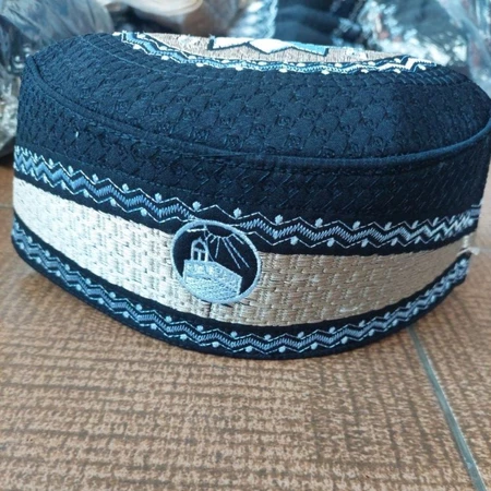 Kopyah Peci Balita Anak Bordir Katun Spons - Masjid Gold